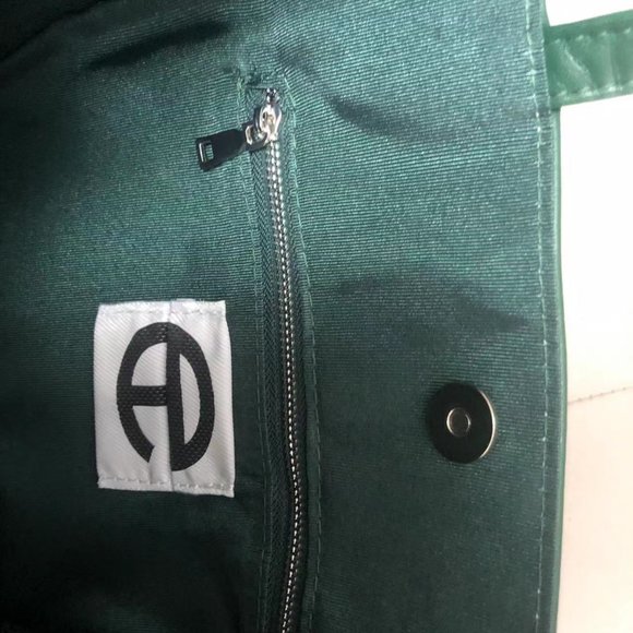 Tote Bag Dark green patent leather Telfar laptop bag medium number - Picture 4 of 7